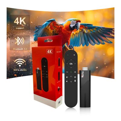 4K HDR Smart TV Stick, Ultra-Portable Android 13 Media Player, 2GB RAM 16GB ROM H313 Quad-Core, Dual-Band 5G WiFi & Voice Remote for Home Theaters and Smart TV Upgrades