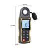 Light Meter, Digital Lux Meter Light Meter 199,900 Lux Rotatable Sensor Lux/FC High Precision Illuminometer Photometer Tester view 2
