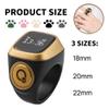 IQibla Smart Zikr Ring, Smart Ring Counter Waterproof Digital Counter & Vibration Reminder, Unisex Azan Alarm Clock Finger Counter for Muslims (Green 20mm) view 2