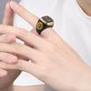 IQibla Smart Zikr Ring, Smart Ring Counter Waterproof Digital Counter & Vibration Reminder, Unisex Azan Alarm Clock Finger Counter for Muslims (Green 20mm) view 3