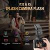 Godox IT32 TTL Camera Flash for Fujifilm with X5F Trigger & Diffuser kit,Magnetic Hotshoe & Trigger 2-in-1,2.4G Wireless,HSS 1/8000s,GN18,LED Modeling Lamp,Colorful Touch Screen,Rotatable Flash Head view 2