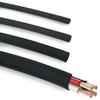 118 Inch Braided Wire Loom Cable Management, Self-Wrap Cord Protectors from Pets No Chew,Black Cord Cover Hide Computer Cords On Desk, (1"-10ft) view 1