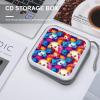 GAPWJNK Colorful Hedgehog CD Storage Case 40 Capacity DVD Case Holders Disc Wallet Bag for Home Office Travel Car view 4