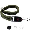 ZCZQC DSLR Camera Quick Release Wrist Strap Adjustable Braided Lanyard 11.81In Length 42G Weight Wrist Strap With Safer Connector Adapter Ring Military Green For Mirrorless Cameras And Video Cameras view 1