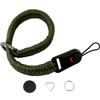 ZCZQC DSLR Camera Quick Release Wrist Strap Adjustable Braided Lanyard 11.81In Length 42G Weight Wrist Strap With Safer Connector Adapter Ring Military Green For Mirrorless Cameras And Video Cameras view 2