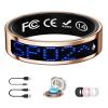 UniJethro Smart Ring for Women & Men with Display, Health Ring with Heart Rate, Sleep Monitor, IP68 Waterproof Fitness Ring, Fitness Tracker Ring, No APP Fee for iPhone and Android (Rose Gold, 14#) view 1