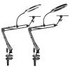 Whltzf Camera Arm Stand Adjustable Overhead Phone Stand with Rings Light for Art Baking Live Broadcasts LED Phone Live Streaming Fill Light with Flexible Robotic Arm view 4