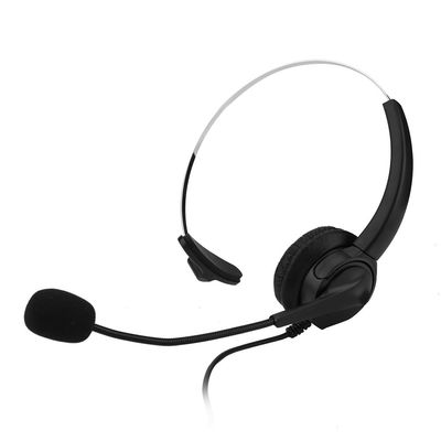 Keenso Adjustable Noise Cancelling 2.5mm Cordless Phone Headset for Comfortable and Secure Wear in Call Center Setting