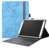 Neezee for 2-in-1 Tablet Case with Keyboard for TCL NXTPAPER 11 Gen 2, 10.1-inch Universal Slim Protective Folio Cover (Sky Blue, TCL NXTPAPER 11 Gen 2) view 1