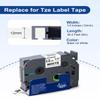 12mm 0.47 Laminated White Tape Tz-231 Compatible for Brother Label Maker Tape TZe-231 P-Touch TZ TZe 1/2" Black on White TZE231 for PT-D220 D210 H110 D200 D400 1280 D610BT Refills, 100-Pack view 2