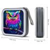 GAPWJNK Owl CD Storage Case 40 Capacity DVD Case Holders Disc Wallet Bag for Home Office Travel Car view 2