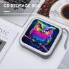 GAPWJNK Owl CD Storage Case 40 Capacity DVD Case Holders Disc Wallet Bag for Home Office Travel Car view 4