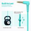 AILIHEN Classroom Headphones Kids Headphones for K-12 School Class Sets (20 Pack), On-Ear Premium Student Durable Bulk Headphones - 93dB Volume Limited, 3.5mm Jack for Chromebooks Laptop Computer view 4