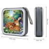 GAPWJNK Deer In Garden CD Storage Case 40 Capacity DVD Case Holders Disc Wallet Bag for Home Office Travel Car view 2