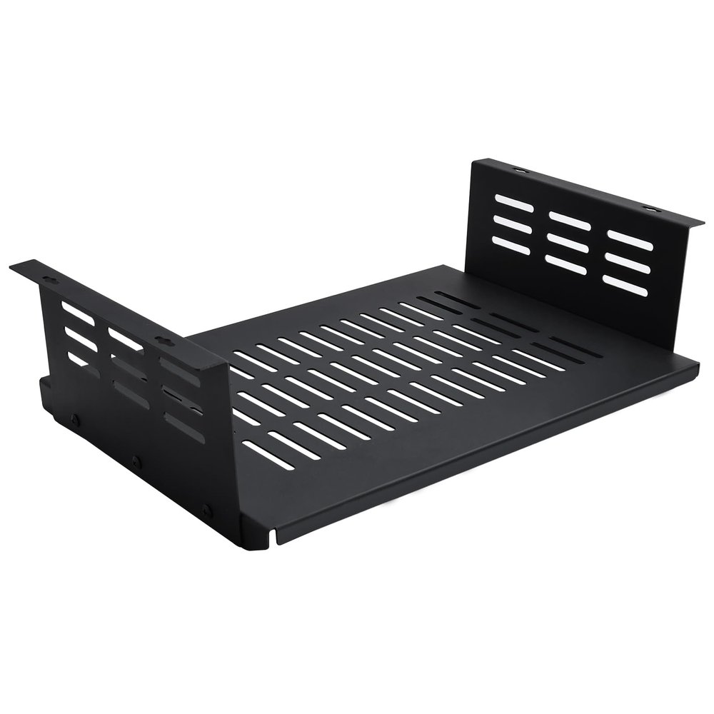 Patioer Under Desk Computer Mount or Small Form Factor Computers SFF and PCs, Fit for Laptop PlayStation 4 PS4 Slim PS4 Pro Gaming (16.9" W x 4.2" H x 12" D)
