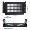 Patioer Under Desk Computer Mount or Small Form Factor Computers SFF and PCs, Fit for Laptop PlayStation 4 PS4 Slim PS4 Pro Gaming (16.9" W x 4.2" H x 12" D) view 3