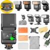 GODOX iT32 TTL Camera Flash with X5S Flash Trigger for Sony Cameras,Magnetic Hotshoe & Trigger 2-in-1,Touch Color Screen,Rotatable Flash Head,LED Modeling Lamp,1.5s Recycle Time,510 Full Power Flashes view 1