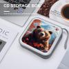GAPWJNK Bear Autumn Landscape CD Storage Case 40 Capacity DVD Case Holders Disc Wallet Bag for Home Office Travel Car view 4