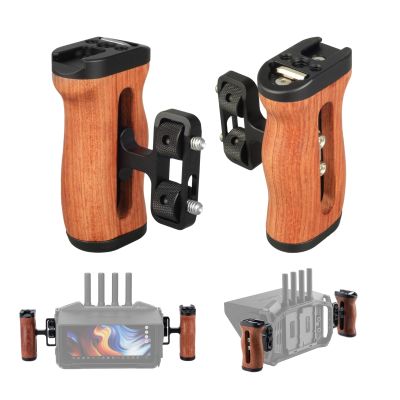 Accsoon CineView M7 Pro Side Handle Handgrip Mini with 1/4" Screw, Up/Down Adjustable 35mm Camera Handles Built-in Wrench, for CineView M7/Smartphone/iPad/Monitor/Camera Cages Side Handles (1 Pair)