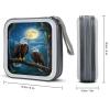 GAPWJNK Eagle Moon Forest CD Storage Case 40 Capacity DVD Case Holders Disc Wallet Bag for Home Office Travel Car view 2