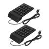 POPETPOP 2pcs Wired USB Number Pad for Laptop Portable Numeric Keypad Keys Compact Lightweight Keyboard Replacement for PC Notebook Financial Accounting view 1