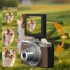 ORDRO Digital Camera, 4K Compact Camera, 6X Optical Zoom, 8MP Sensor, 2.8" 180 Flip Screen, Built-in Flash, WiFi, Suitable for Kids Teens Beginners view 2