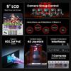 iuZee NDI PTZ Camera Controller, Real-time 5-Inch LCD Screen Preview, Support PoE Powered IP Controller Keyboard with 4D Joystick for Church Live, Streaming, Events, etc. NDI License Included view 2
