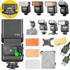 GODOX iT32 TTL Camera Flash with X5N Flash Trigger for Nikon Camera,Magnetic Hotshoe & Trigger 2-in-1,Touch Color Screen,Rotatable Flash Head,LED Modeling Lamp,1.5s Recycle Time,510 Full Power Flashes view 1