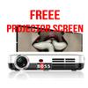 Boss S7 4K Projector | 7000 Lumens Smart Projector with Wi-Fi & Bluetooth | 3D HDR10 Home Theater | 60300" Display | Portable Outdoor Movie Projector | Free 60" Screen & Ceiling Mount Included view 4