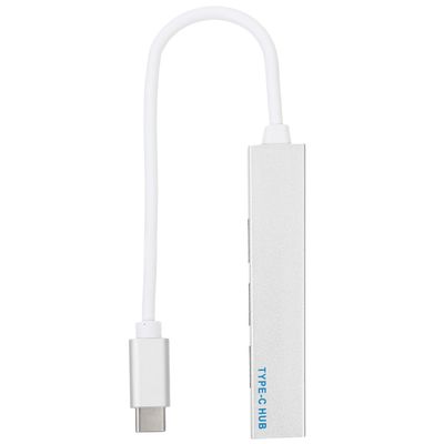 DIYEAH Portable USB Hub Type-c Data Splitter Lightweight Extension Adapter for Laptop Desktop Silver USB Expander for Multiple Devices