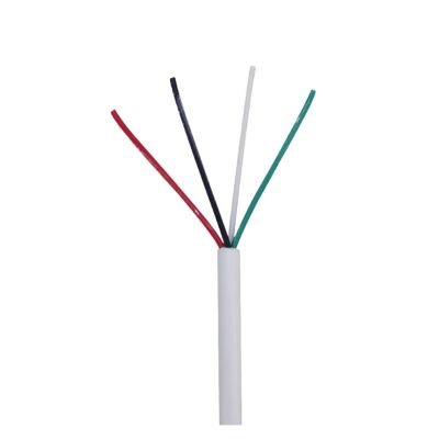 1pc Premium White 4 Core Cable Soft Signal Control Wire 24 AWG 26 28AWG(28 AWG 4core)