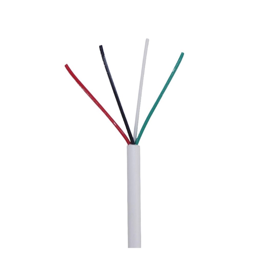 1pc Premium White 4 Core Cable Soft Signal Control Wire 24 AWG 26 28AWG(28 AWG 4core)