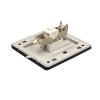 THKFMSRC Single Port Black CAT7 RJ45 Wall Plate 86x86mm with CAT.7 CAT6A Socket(CAT7) view 2