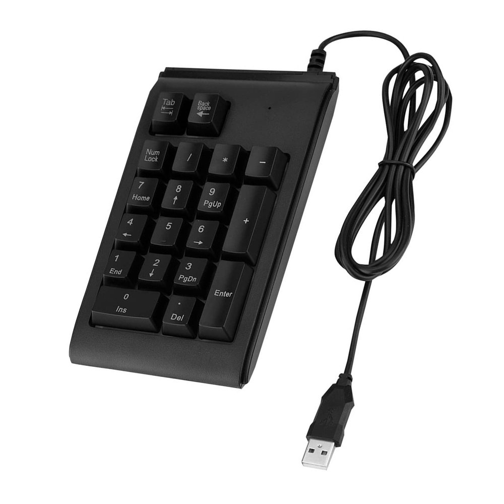 Keenso Numeric Keypad Mechanical Touch Feeling Breathing Lights for Data Input Portable USB Number Pad for/Users