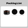 Compatible for Canon EF-M 10mm F5.6 APS-C Fisheye Wide Angle Lens M4/3 E Z X Mirrorless Camera(Black Bundle 1,E-Mount(APS-C)) view 3