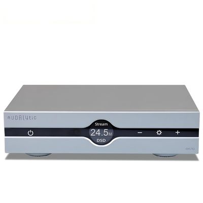Gustard AUDALYTIC DR70 R2R Streaming DAC - Home Audio Network Bridge Streaming CK-01 Clock Native 1-bit DSD D/A-Converter DSD512&PCM768kHz (Silver)