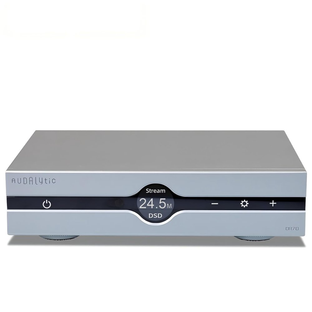 Gustard AUDALYTIC DR70 R2R Streaming DAC - Home Audio Network Bridge Streaming CK-01 Clock Native 1-bit DSD D/A-Converter DSD512&PCM768kHz (Silver)