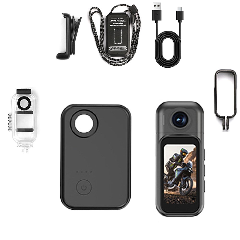2026Pov Pro 4K Thumb Camera,2026Upgraded Mini Portable Camera with Touchscreen, Wearable Pocket Cam with Magnetic Lanyard,Suitable for Anywhere (Black,4K)