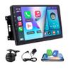 10" Double Din Car Stereo for Dodge Nitro 2007-2012 Car Radio Receiver 2G+64G Android 15 GPS Navigation Head Unit w/Wireless Carplay & Android Auto Bluetooth WiFi FM/RDS Backup Camera Mirror Link SWC view 1