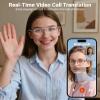 AI Smart Bluetooth Glasses for Men and Women with Chat GPT, Translation Glasses with 115 Languages and Rimless Blue Light Blocking Lens, Hands-Free Calls, Indoor Protection for Iphone Android Music view 4