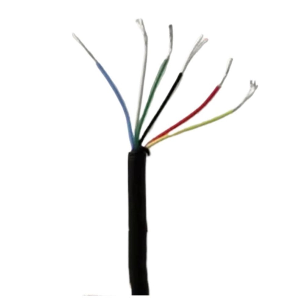 1pc 30AWG Temperature Silver-Plated Copper Wire 4 Core 6 0.06mm Power Supply Cable for Enhanced Performance(5 m,4 core OD 2.2mm)