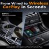2-in-1 Mini Wireless CarPlay Adapter for Apple CarPlay & Android Auto,Upgrade Wired to Wireless, Fast Auto-Connect, Plug & Play (iOS 10+, Android 10+, 2016+ Cars) view 3