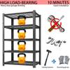Darubtes 6-Tier Heavy Duty Garage Shelving, 3,000 lbs Capacity Adjustable Metal Wire Storage Shelving Unit for Garage, Basement, Warehouse & Workshop, 55" W x 24" D x 84" H view 2