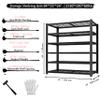 Darubtes 6-Tier Heavy Duty Garage Shelving, 3,000 lbs Capacity Adjustable Metal Wire Storage Shelving Unit for Garage, Basement, Warehouse & Workshop, 55" W x 24" D x 84" H view 3
