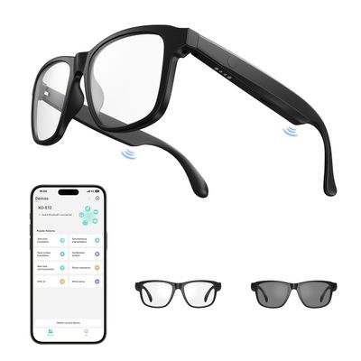 AI Smart Glasses ,Bluetooth Glasses with 140+ Languages Online Translation, Photochromic Lenses, Built-in Mic & Speakers,Anti-Blue Light Lens with Listening Voice Control,Perfect for Indoor Outdoor