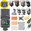 GODOX iT32 TTL Camera Flash with X5O Flash Trigger for Olympus Panasonic Cameras,Magnetic Hotshoe & Trigger 2-in-1,Touch Color Screen,Rotatable Flash Head,LED Modeling Lamp,1.5s Recycle Time view 1