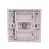 1-Port F-Type Coaxial Cable TV Wall Plate DTV Socket (White) 86x86mm view 2