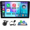 10.1" Touchscreen Android 15 Car Stereo for Honda Ridgeline 2006-2014 Car Radio w/Carplay & Android Auto 2G+64G GPS Navigation Head Unit Car Audio Receivers w/Bluetooth WiFi FM/RDS Backup Camera SWC view 1