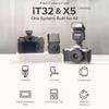 GODOX iT32 TTL Camera Flash with X5F Flash Trigger for Fuji Camera,Magnetic Hotshoe & Trigger 2-in-1,Touch Color Screen,Rotatable Flash Head,LED Modeling Lamp,1.5s Recycle Time,510 Full Power Flashes view 2