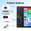 Single Din Car Stereo, 6" inCell Touchscreen, CarPlay & Android Auto view 3